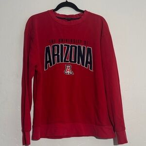 Champion Red Crewneck University of Arizona Sweatshirt very flawed